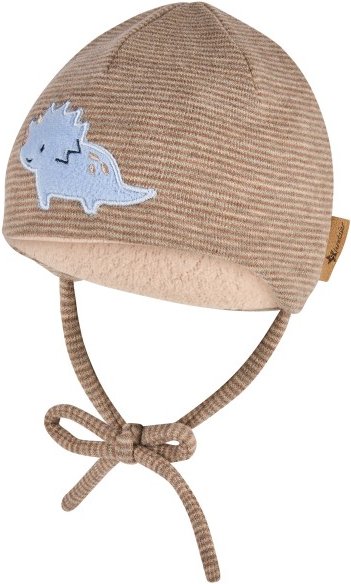 Sterntaler - Kid's Beanie Dino Embroidery - Mütze Gr 41 cm beige/braun