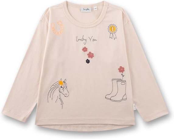 Sanetta - Kid's Shirt 12141 - Longsleeve Gr 128 rosa