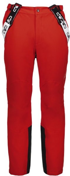 Thumbnail - CMP - Salopette Stretch Polyester - Skihose Gr 54 rot