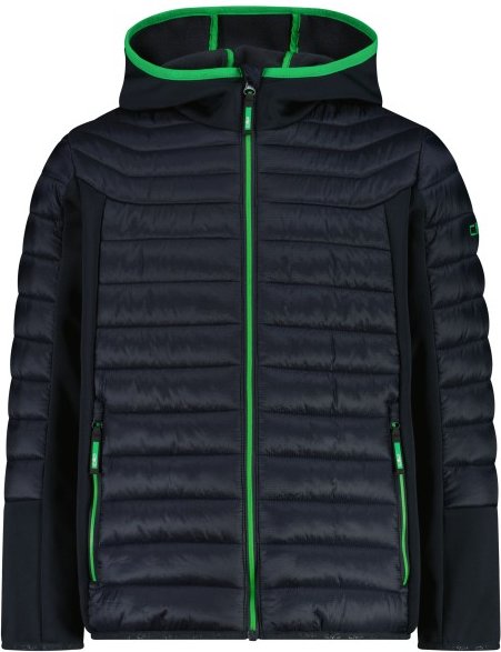 Thumbnail - CMP - Kid's Jacket Hybrid Fix Hood 35Z3214 - Hybridjacke Gr 128 blau