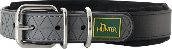 Hunter - Collar Convenience Comfort - Hundehalsband Gr Halsumfang 52 - 60 cm - Breite 2,5 cm schwarz