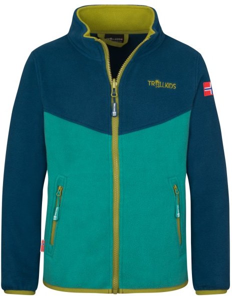 Thumbnail - Trollkids - Kids Oppdal Jacket XT - Fleecejacke Gr 128 blau