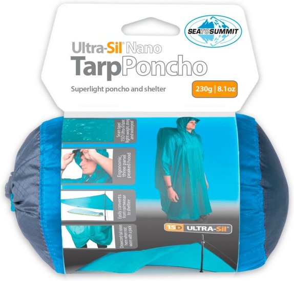 Thumbnail - Sea to Summit - Ultra-Sil Nano 15D Tarp-Poncho Gr One Size blau
