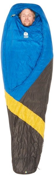 Thumbnail - Sierra Designs - Cloud 35 / 800 DriDown - Daunenschlafsack Gr Long blau/ peat