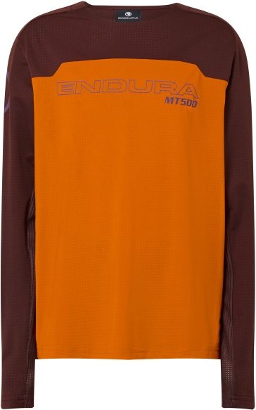 Endura - Kid's MT500 Burner Trikot Langarm - Radtrikot Gr 7/8 Years orange