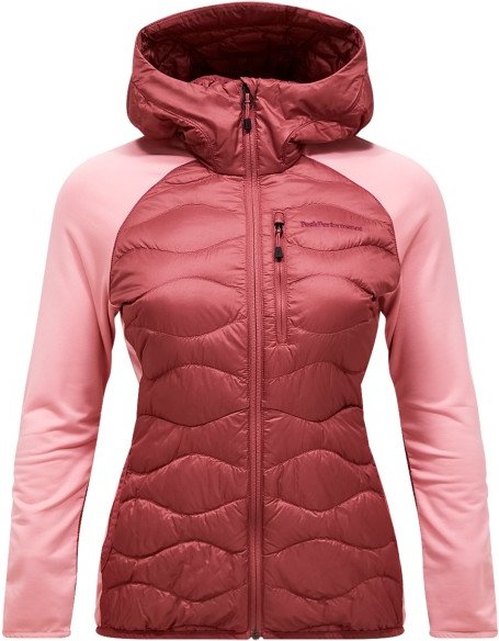 Peak Performance - Women's Helium Down Hybrid Hood - Daunenjacke Gr S rot/rosa