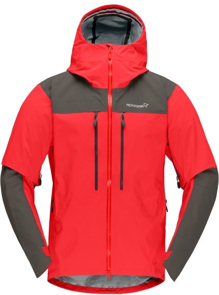 Norrøna - Trollveggen GORE-TEX Pro Light Jacket - Regenjacke Gr M rot