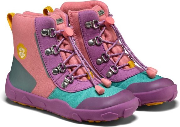 Thumbnail - Affenzahn - Kid's Winterstiefel Vegan Discovy - Winterschuhe Gr 24 lila/rosa
