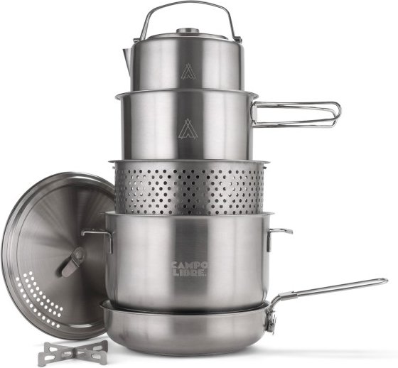 Campo Libre - Enzo 8 Pieces - Kochset grau