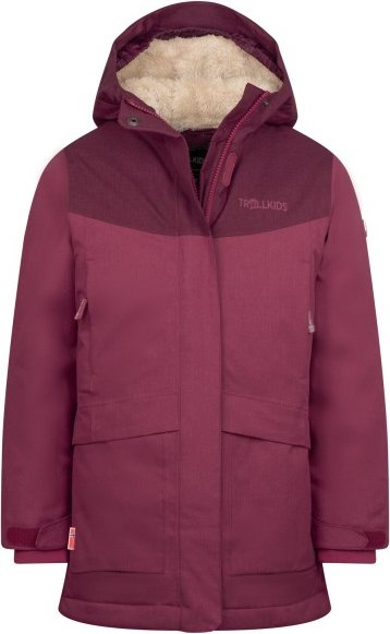 Trollkids - Girl's Oslo Coat Pro - Mantel Gr 92 lila/rot