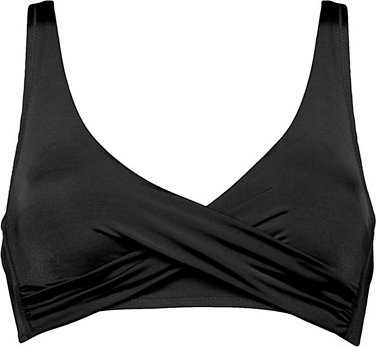 Thumbnail - Watercult - Women's Shimmering Solids Cross-Over Bikini Top - Bikini-Top Gr 36 - Cup: C schwarz