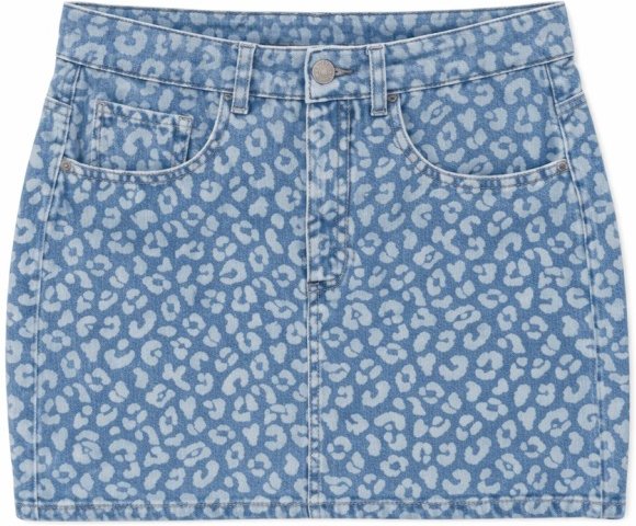 Mazine - Women's Printed Denim Mini Skirt - Rock Gr S blau