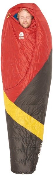 Thumbnail - Sierra Designs - Cloud 20 / 800 DriDown - Daunenschlafsack Gr Regular rot/ peat