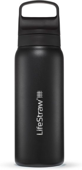 LifeStraw - Go Stainless Steel - Trinkflasche Gr 650 ml schwarz/grau