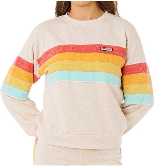 Rip Curl - Women's Surf Revival Relaxed Crew - Pullover Gr XS beige