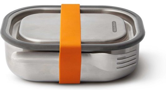 black+blum - Edelstahl Lunchbox klein - Essensaufbewahrung Gr 600 ml grau