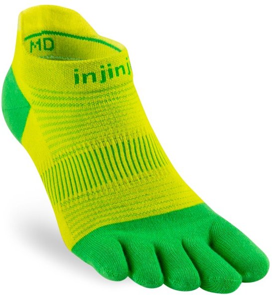 Thumbnail - Injinji - Run Lightweight No-Show - Laufsocken Gr XL grün