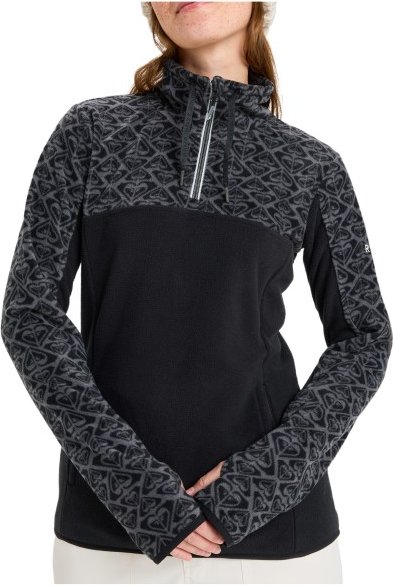 Thumbnail - Roxy - Women's Sayna Half Zip - Fleecepullover Gr XS schwarz