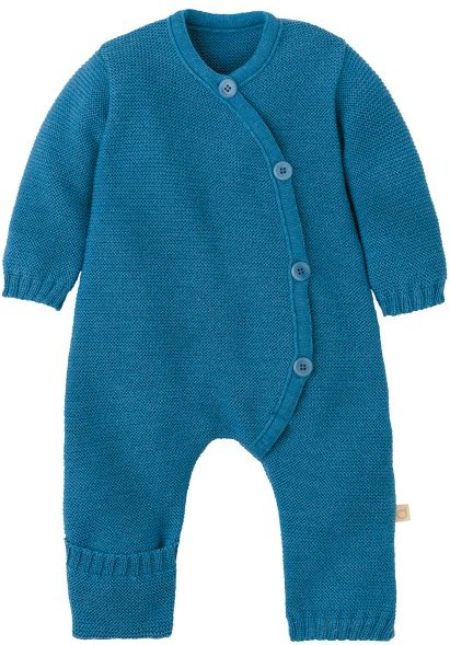 disana - Kid's Strick-Overall - Overall Gr 74/80 blau