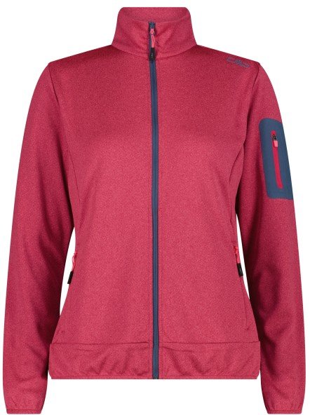 CMP - Women's Jacket Jacquard Double Knitted - Fleecejacke Gr 34 rot