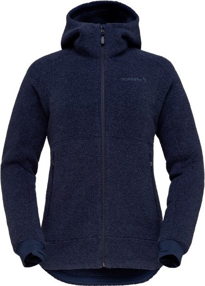 Norrøna - Women's Femund Warmwool3 Hood - Fleecejacke Gr XS blau