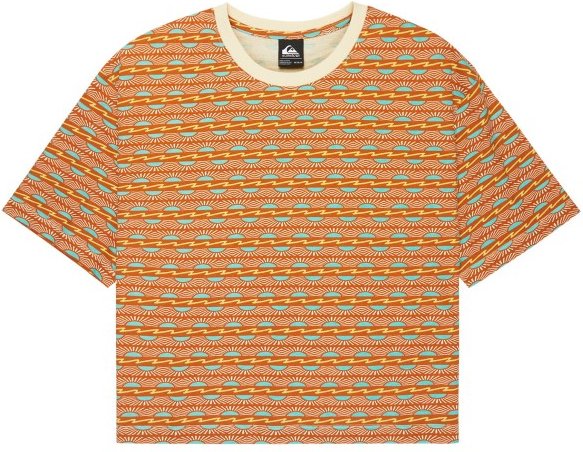 Quiksilver - Women's Boyfriend Crop - Top Gr M/L orange