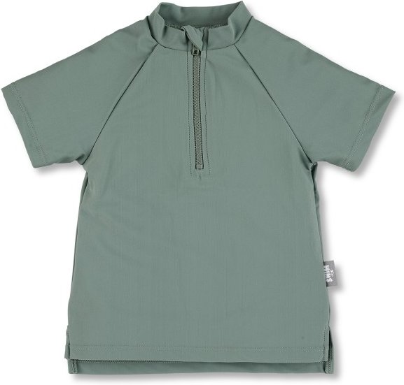 Sterntaler - Kid's Kurzarm-Schwimmshirt Half Zip - Lycra Gr 86/92 grün