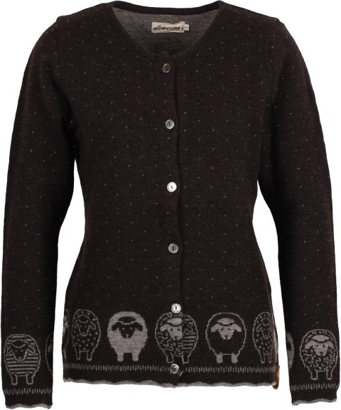 Albmerino - Women's Strickjacke Schäfle - Wolljacke Gr M schwarz