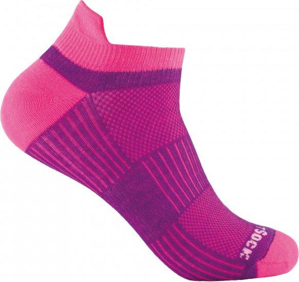 Wrightsock - Coolmesh II Low Tab - Multifunktionssocken Gr S rosa/lila