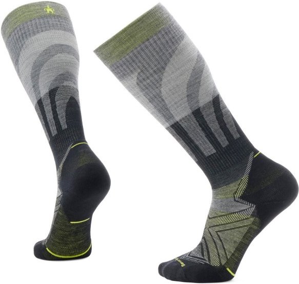 Thumbnail - Smartwool - Run Targeted Cushion Compression OTC Socks - Laufsocken Gr L grau