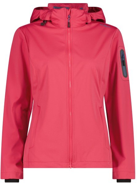 CMP - Women's Light Softshell Jacket Zip Hood - Softshelljacke Gr 34 rosa/rot