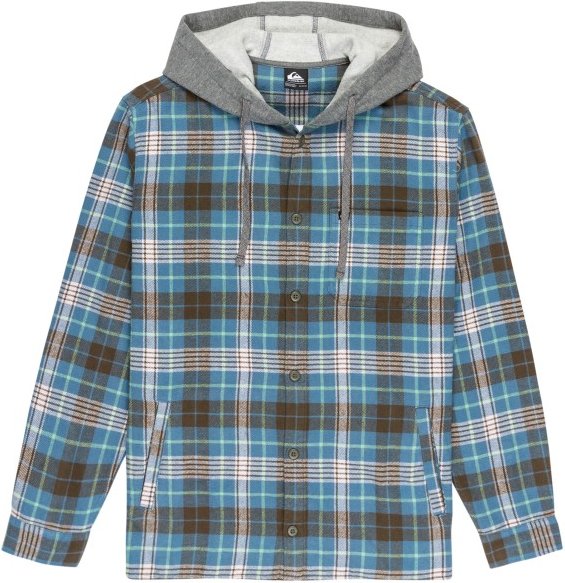 Thumbnail - Quiksilver - Hooded Surf L/S Shirt - Hemd Gr L grau