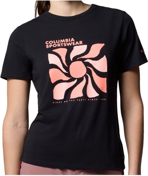 Columbia - Women's Sun Trek Graphic S/S III - Funktionsshirt Gr XS schwarz