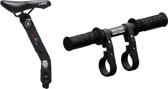 Kids Ride Shotgun - 2.0 MTB Front Kindersitz/Lenker Combo Set - Fahrradkindersitz Gr One Size schwarz