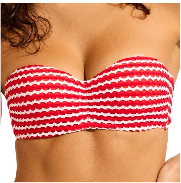 Thumbnail - Seafolly - Women's Mesh Effect Bustier Bandeau - Bikini-Top Gr 34 orange
