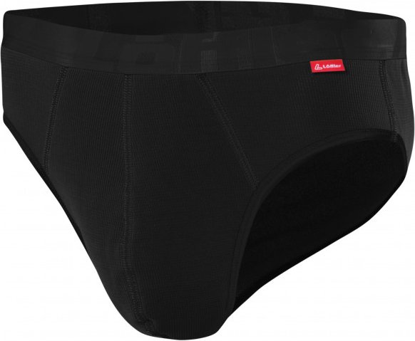 Löffler - Slip Transtex Light - Kunstfaserunterwäsche Gr 56 schwarz