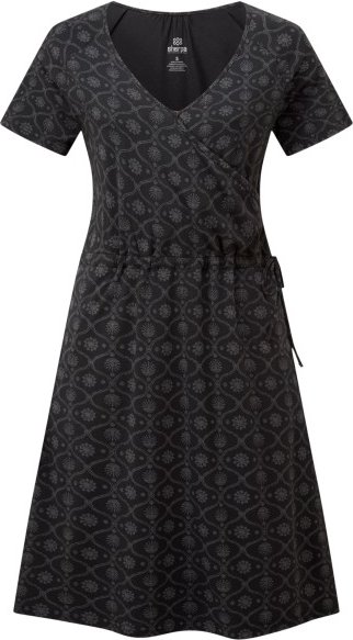 Sherpa - Women's Neha Faux Wrap Dress - Kleid Gr XS schwarz
