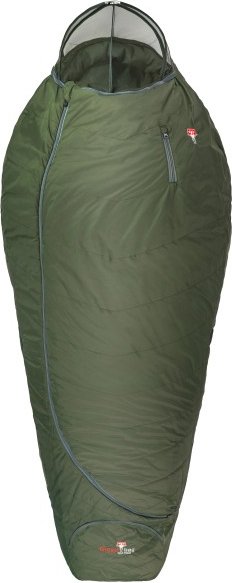 Grüezi Bag - Biopod Wolle Survival Ice XXL - Daunenschlafsack Gr 205 cm - 235 x 95 x 67 cm grün