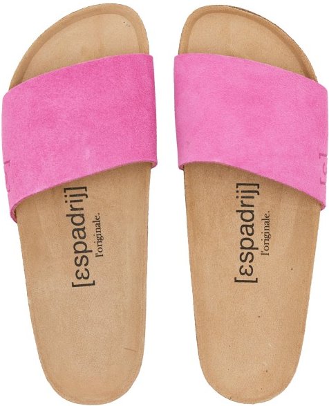 Espadrij - Women's Copine Velour - Sandalen Gr 40 beige/rosa