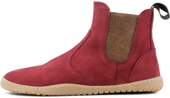 Grand Step Shoes - Kim Barefoot Suede - Barfußschuhe Gr 38 bordo