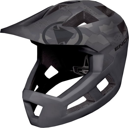 Endura - Kid's Singletrack Vollvisierhelm - Radhelm Gr One Size grau