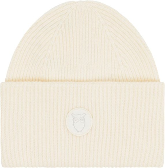 KnowledgeCotton Apparel - Big Rib Beanie - Mütze Gr One Size weiß