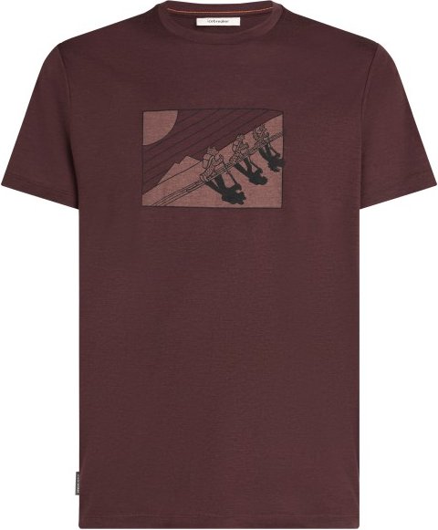 Thumbnail - Icebreaker - Merino 150 Tech Lite S/S Tee In The Wild - Merinoshirt Gr S braun