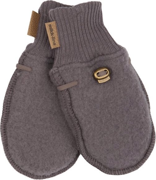 Thumbnail - Mikk-Line - Kid's Wool Mittens - Handschuhe Gr 50/56 grau