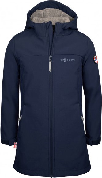 Trollkids - Girl's Kristiansand Coat - Softshelljacke Gr 110 blau
