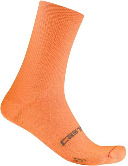 Castelli - Espresso 18 Sock - Radsocken Gr S/M orange