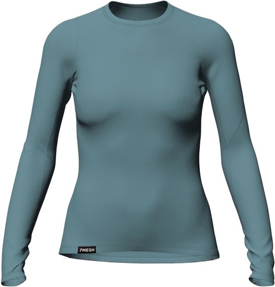 7mesh - Women's Ashlu Merino Base Layer L/S - Merinounterwäsche Gr L türkis