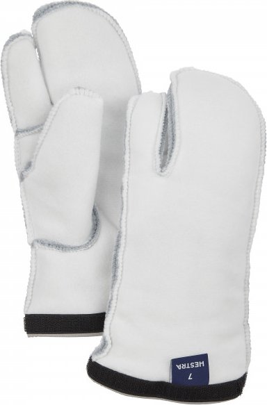 Hestra - Women's Heli Ski Liner 3 Finger - Handschuhe Gr 6 grau/weiß