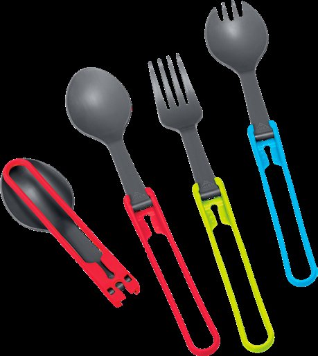 MSR - Folding Utensils 4-Pack - Besteck-Set Gr 20 x 4 x 1 cm schwarz