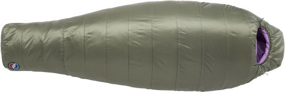 Big Agnes - Women's Anthracite 30 - Kunstfaserschlafsack Gr Regular - Bodysize: 168 cm grün/lila